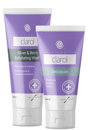clarol duo pack with sebopure and silver and birch wash