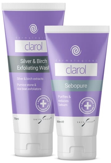 clarol duo pack with sebopure and silver and birch wash